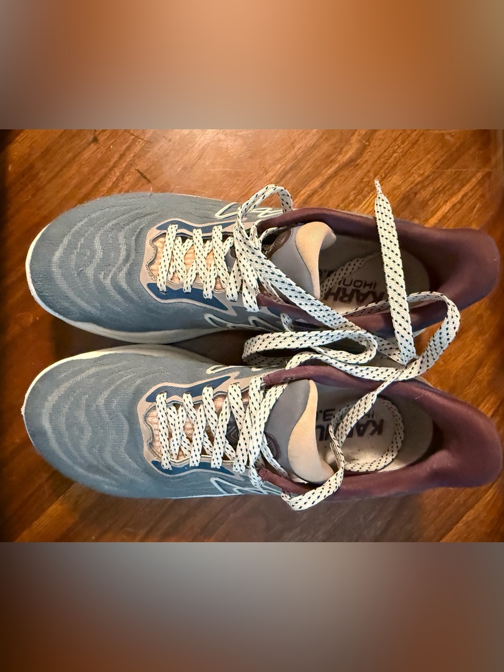 Karhu Blue and Maroon Athletic Sneakers